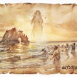 Fouha Rock at Umatac Bay with Fu’una’s spirit creating the first people of Guam.